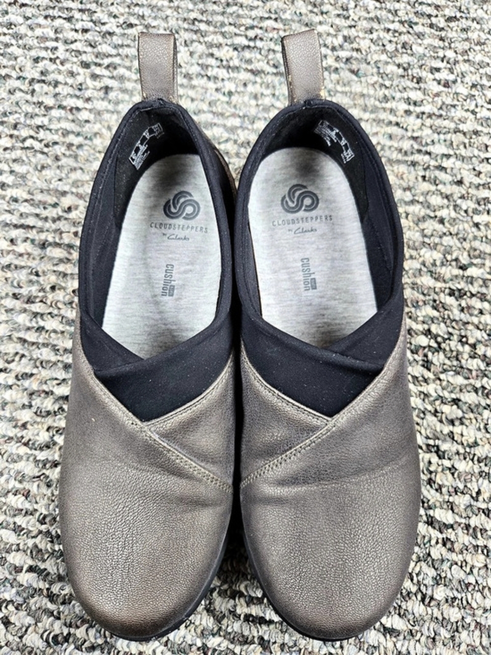 Clarks Cloudsteppers Sillian Jet Women's Flats US 8 M Brown & Black